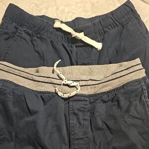 Lot of 3 Cat & Jack Boys Size 16 Navy Jogger And Pull On Basic Pants